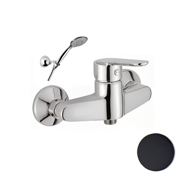 Смеситель для душа Webert Sax Evolution SE870101560, черный. Фото 1