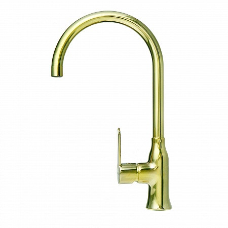 Смеситель для кухни Alveus Slim Monarch Gold PVD золото. Фото 1
