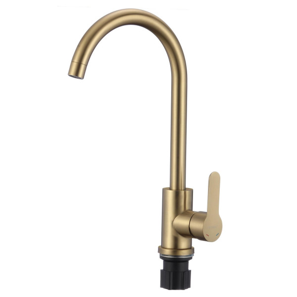 Смеситель для кухни Fmark FS8232C, матовое золото. Фото 1