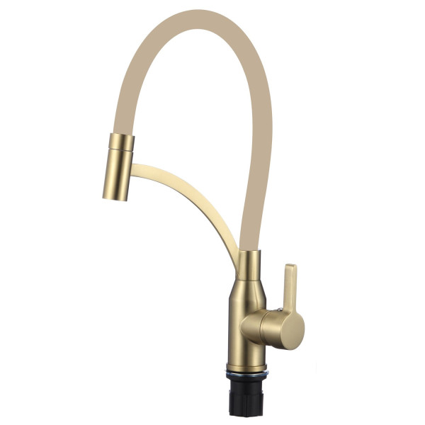Смеситель для кухни Fmark FS8244C-12, матовое золото. Фото 1
