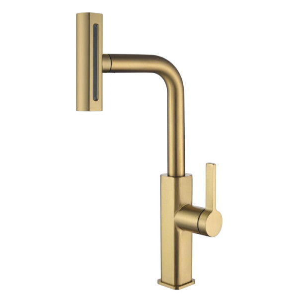 Смеситель для кухни Fmark FS8266C, матовое золото. Фото 1