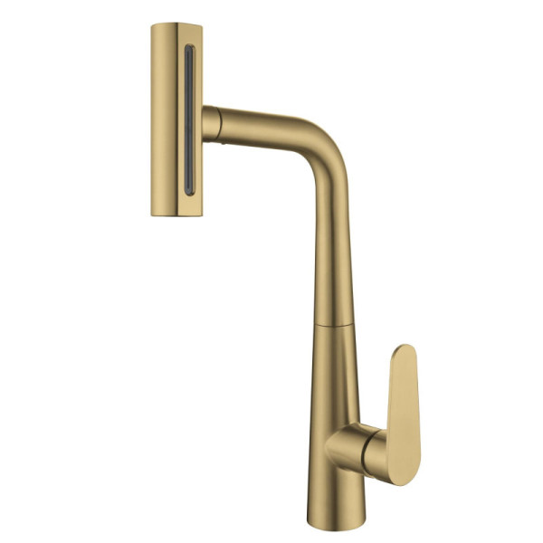 Смеситель для кухни Fmark FS8277C, матовое золото. Фото 1