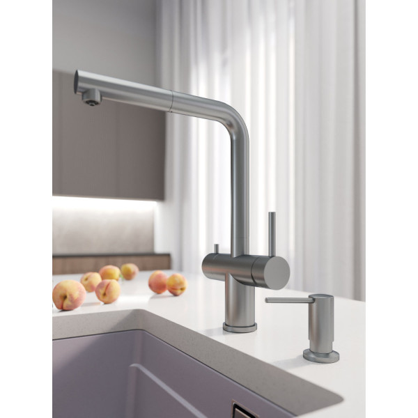 Смеситель для кухни Grandex Aqua Handy-P 902096, сатин. Фото 3