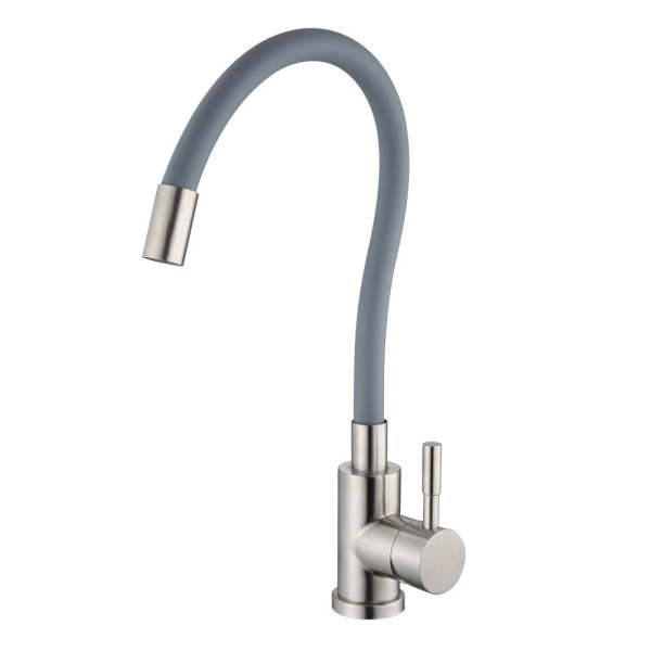Смеситель для кухни Olive s BALEAR 13435-3BLG, сатин/серый. Фото 1