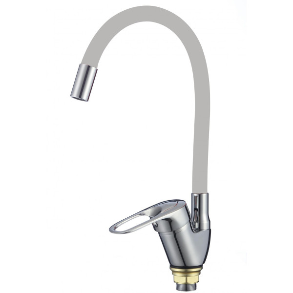Смеситель для кухни с гибким изливом Fmark FM4104-04, хром. Фото 1