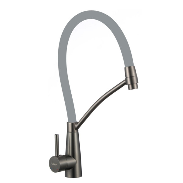 Смеситель для кухни с гибким изливом Fmark FS8255Q-04, графит. Фото 1