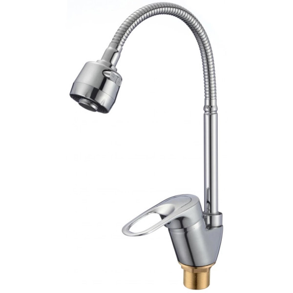 Смеситель для кухни с гибким изливом и режимом душ Savol S-T4304, хром. Фото 1