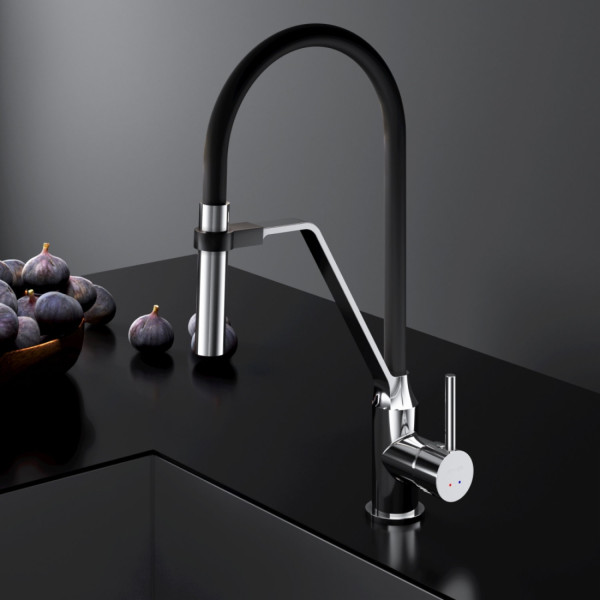 Смеситель для кухни с гибким изливом. Фото 1