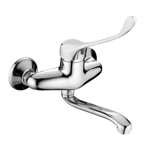 Смеситель для кухни с хирургической ручкой Haiba HB4654, хром. Фото 1