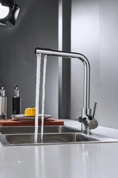 Смеситель для кухни с подключением фильтра Shevanik S328, хром. Фото 6