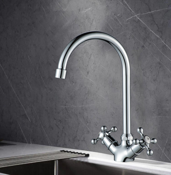 Смеситель для кухни WesnaArt RASSVET RAS02-110, хром. Фото 3