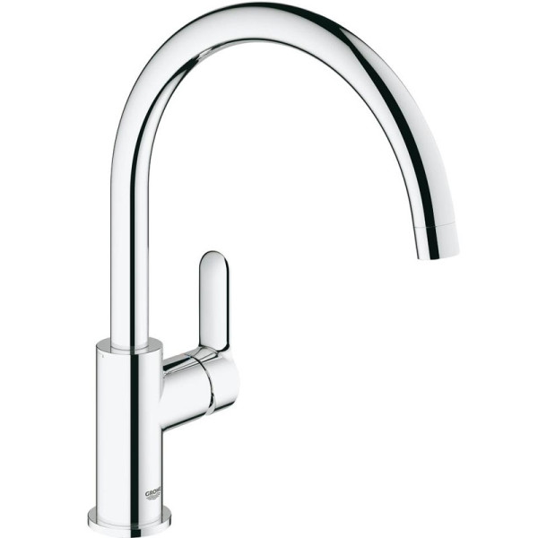 Смеситель для кухонной мойки Grohe Bau Edge Керамический картридж, цвет Хром (31367000). Фото 1