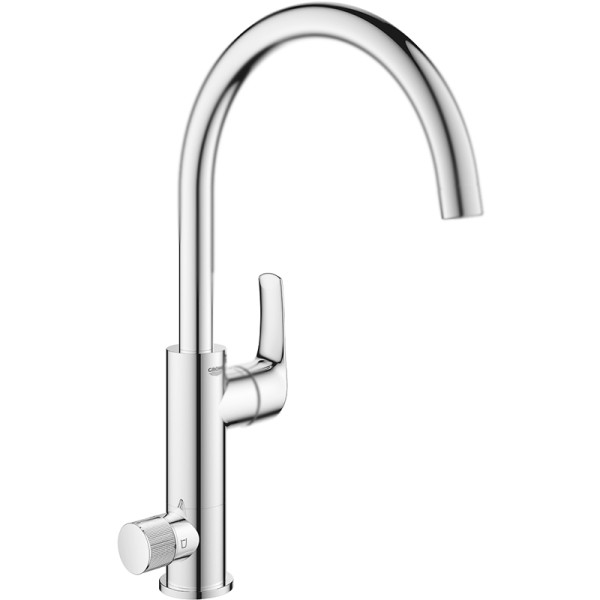 Смеситель для кухонной мойки Grohe Eurosmart Blue Pure Керамический картридж, цвет Хром (31722000). Фото 1