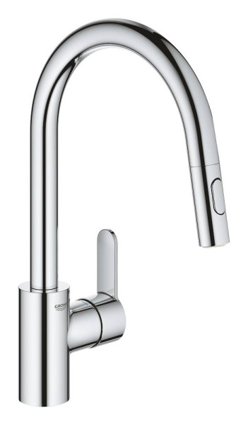 Смеситель для кухонной мойки Grohe Керамический картридж, цвет Хром (31482003). Фото 1