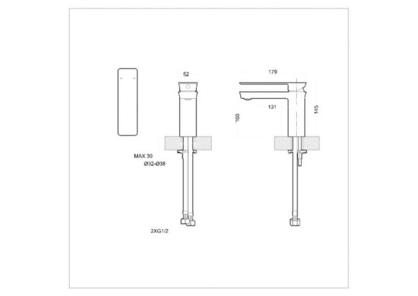 Смеситель для раковины Bravat Phillis F156101C-ENG, хром. Фото 4