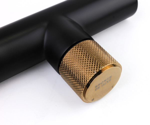 Смеситель для раковины Bronze de Luxe AVANTGARDE 2021MH, черный. Фото 3