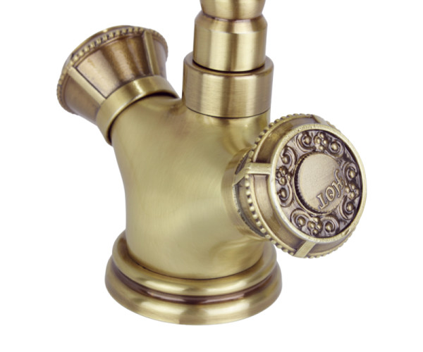 Смеситель для раковины Bronze de Luxe ROYAL 10105/1, бронза. Фото 5