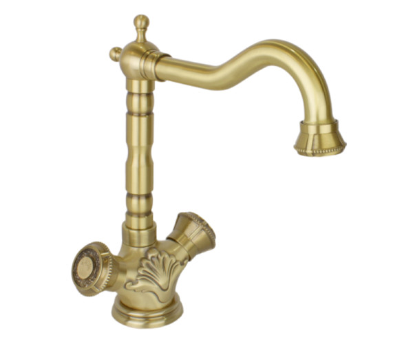 Смеситель для раковины Bronze de Luxe ROYAL 10105, бронза. Фото 1
