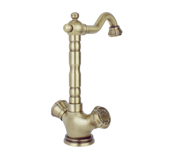 Смеситель для раковины Bronze de Luxe ROYAL 10105, бронза. Фото 3