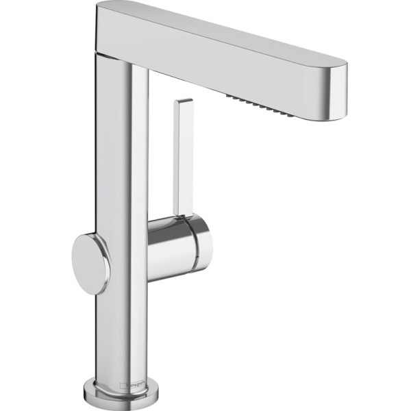 Смеситель для раковины-чаши Hansgrohe Finoris Керамический картридж с донным клапаном Хром (76063000). Фото 1