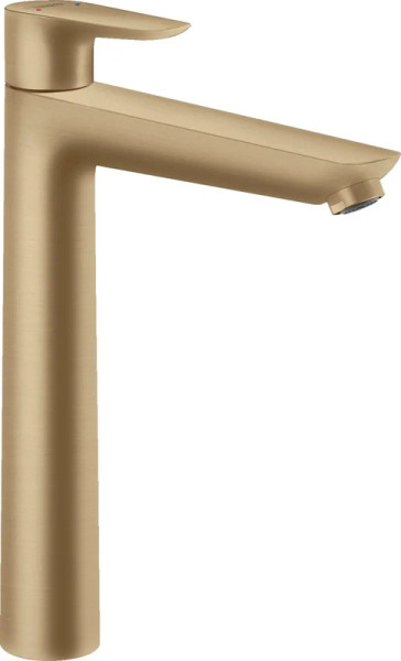 Смеситель для раковины-чаши Hansgrohe Talis E Керамический картридж со сливным гарнитуром Бронза (71716140). Фото 1