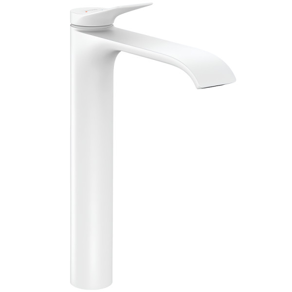 Смеситель для раковины-чаши Hansgrohe Vivenis Керамический картридж Белый матовый (75042700). Фото 1