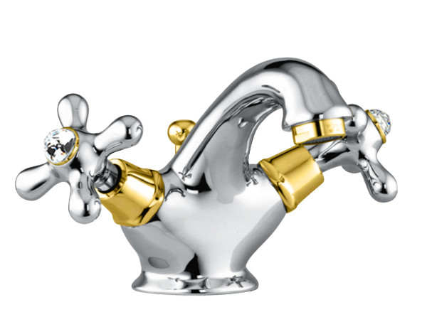 Смеситель для раковины Fiore MARGOT SKY (SWAROVSKI®) 01CO0622, хром/золото. Фото 1
