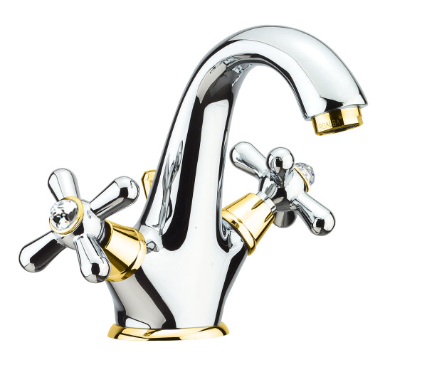 Смеситель для раковины Fiore MARGOT SKY (SWAROVSKI®) 01CO0623, хром/золото. Фото 1