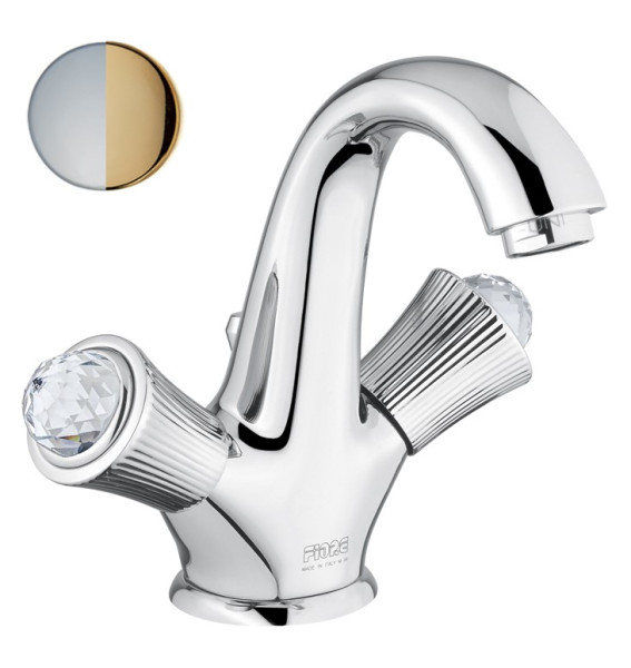 Смеситель для раковины Fiore VENERE SKY (SWAROVSKI®) 13CO0623, хром/золото. Фото 1
