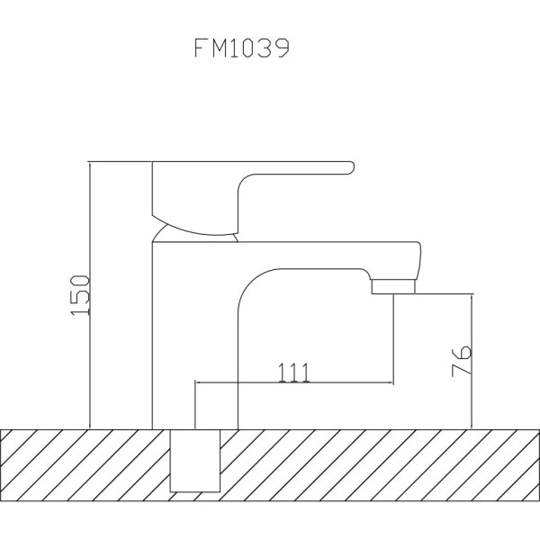 Смеситель для раковины Fmark FM1039, хром. Фото 2