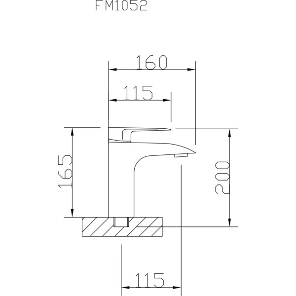 Смеситель для раковины Fmark FM1052, хром. Фото 2