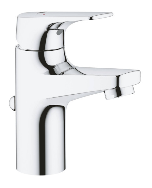 Смеситель для раковины Grohe Bau Flow Керамический картридж со сливным гарнитуром Хром (23751000). Фото 1