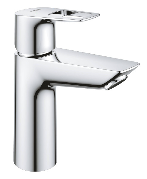 Смеситель для раковины Grohe BauLoop Керамический картридж со сливным гарнитуром Хром (23886001). Фото 1
