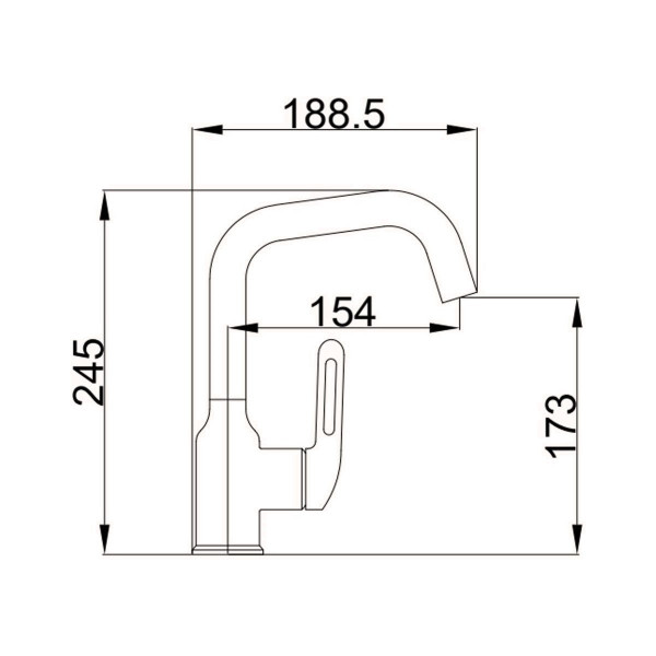 Смеситель для раковины Haiba HB10825-7, черный. Фото 2