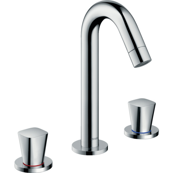 Смеситель для раковины Hansgrohe Logis Керамическая кран-букса Хром (71133000). Фото 1