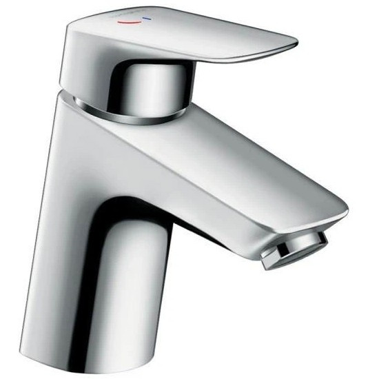 Смеситель для раковины Hansgrohe Logis Керамический картридж со сливным гарнитуром Хром (71077000). Фото 1