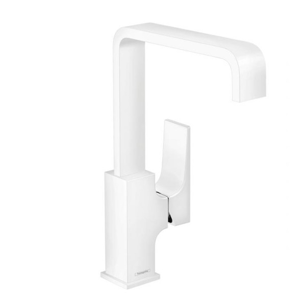Смеситель для раковины Hansgrohe Metropol Керамический картридж Белый (32511700). Фото 1