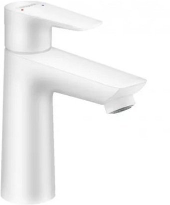 Смеситель для раковины Hansgrohe Talis E Керамический картридж со сливным гарнитуром Белый (71710700). Фото 1