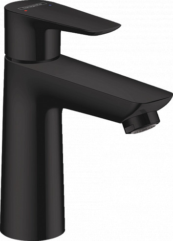 Смеситель для раковины Hansgrohe Talis E Керамический картридж со сливным гарнитуром Черный (71710670). Фото 1