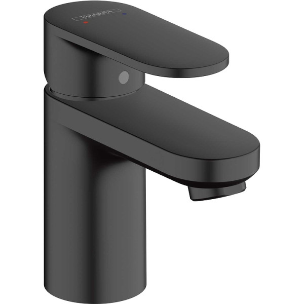 Смеситель для раковины Hansgrohe Vernis Blend Керамический картридж со сливным гарнитуром Черный (71550670). Фото 1