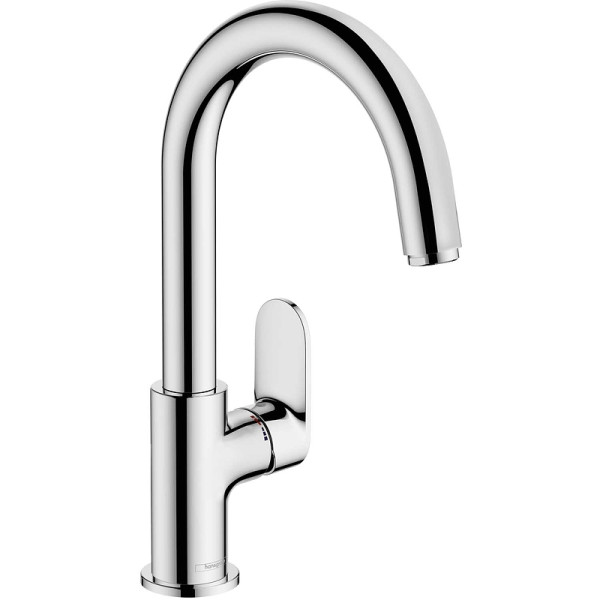 Смеситель для раковины Hansgrohe Vernis Blend Керамический картридж со сливным гарнитуром Хром (71554000). Фото 1