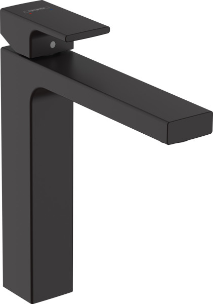Смеситель для раковины Hansgrohe Vernis Shape Керамический картридж Черный (71591670). Фото 1