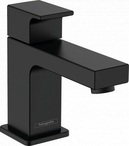 Смеситель для раковины Hansgrohe Vernis Shape Керамический картридж, цвет Черный (71592670). Фото 1