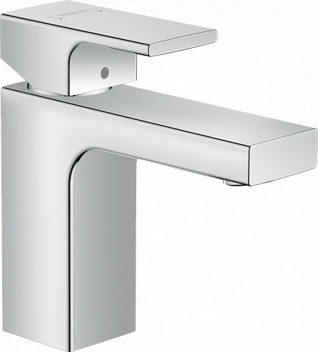 Смеситель для раковины Hansgrohe Vernis Shape Керамический картридж со сливным гарнитуром Хром (71568000). Фото 1