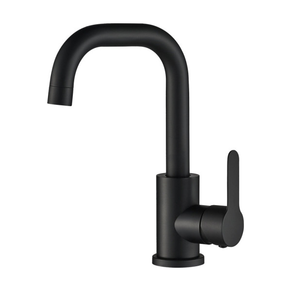 Смеситель для раковины Maretti Project Black PB32RP56, черный. Фото 1