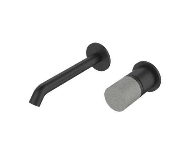 Смеситель для раковины настенный Bronze de Luxe FOCUS 24686BG, черный. Фото 1