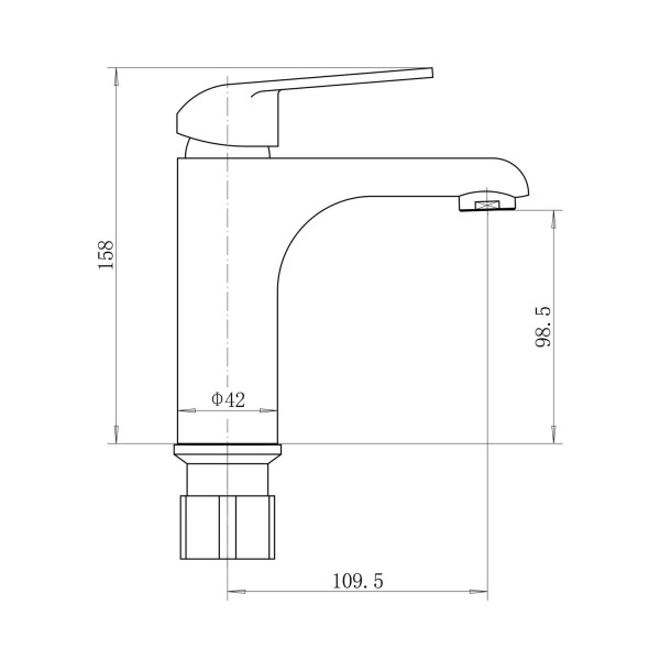 Смеситель для раковины Plstart PD10082, хром. Фото 2
