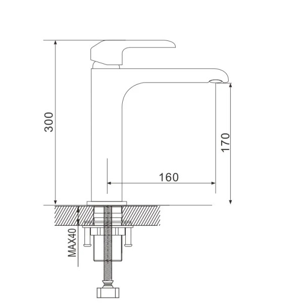 Смеситель для раковины Rose R21F R2111F, белый/хром. Фото 2