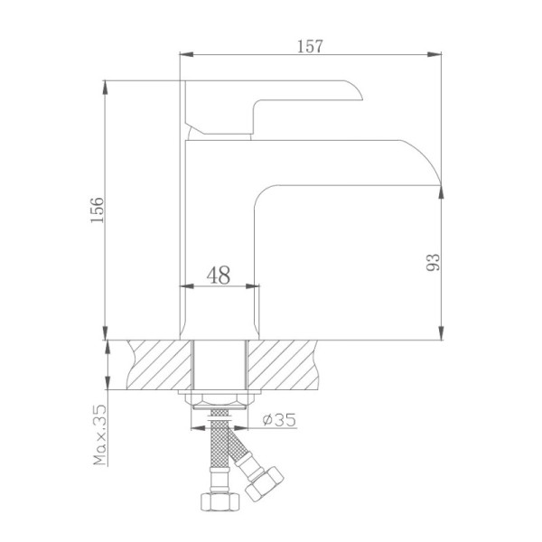 Смеситель для раковины с гигиеническим душем Haiba HB12805-8, белый. Фото 2