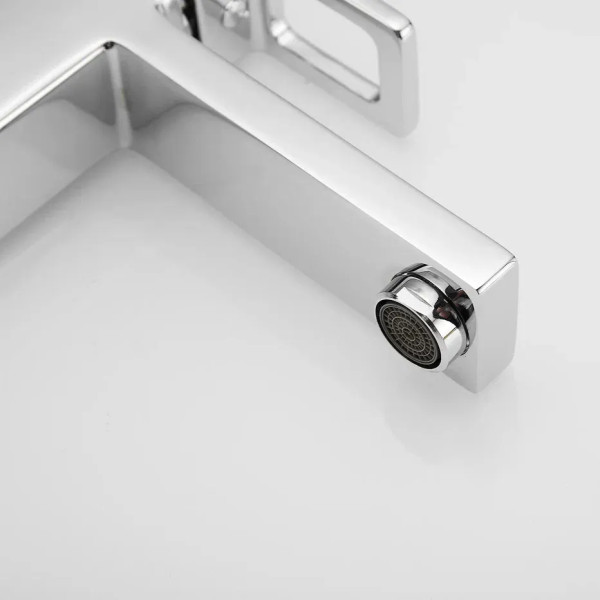 Смеситель для раковины с гигиеническим душем Shevanik S8271, хром. Фото 9